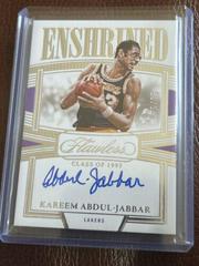 Kareem Abdul-Jabbar #7 Basketball Cards 2022 Panini Flawless Enshrined Signature Prices