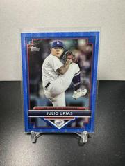 Julio Urias [Blue] #7 Baseball Cards 2023 Topps Flagship Collection Prices