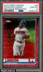 Francisco Lindor [Red Wave Refractor] #68 Baseball Cards 2019 Topps Chrome Prices