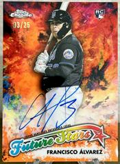 Francisco Alvarez [Orange] #FSA-FA Baseball Cards 2023 Topps Chrome Future Stars Autographs Prices
