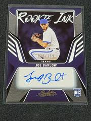 Joe Barlow Baseball Cards 2022 Panini Absolute Rookie Ink Autographs Prices