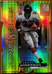 Jamal Anderson [Yellow Die Cut] Football Cards 1999 Panini Donruss Elite Primary Colors Prices