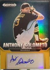 Anthony Solometo [Gold] #AU-AS Baseball Cards 2022 Panini Prizm Draft Picks Autographs Prices
