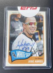 Jose Abreu #JA2 Baseball Cards 2014 Topps Heritage Real One Autographs Prices