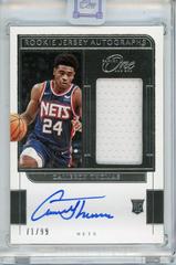 Cameron Thomas Basketball Cards 2021 Panini One and One Rookie Jersey Autographs Prices