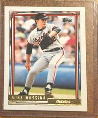 Mike Mussina Baseball Cards 1992 Topps Gold Prices