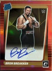 Bron Breakker [Red] Wrestling Cards 2022 Panini Chronicles WWE Donruss Optic Rated Rookie Signatures Prices