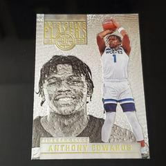 Anthony Edwards [Gold] #18 Basketball Cards 2021 Panini Illusions Intriguing Players Prices