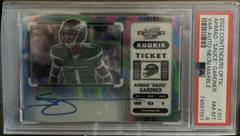 Ahmad 'Sauce' Gardner [SP Variation Rookie Ticket Autograph Neon Marble] Football Cards 2022 Panini Contenders Optic Prices