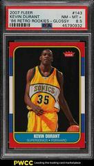 Kevin Durant [Glossy] Basketball Cards 2007 Fleer '86 Retro Rookies Prices