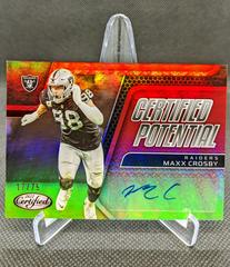 Maxx Crosby [Red] #CPS-MC Football Cards 2022 Panini Certified Potential Signatures Prices