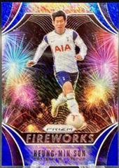Heung Min Son [Blue Shimmer Prizm] #164 Soccer Cards 2020 Panini Prizm Premier League Prices