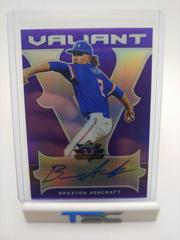 Braxton Ashcraft [Autographs Purple] #BA-BA1 Baseball Cards 2018 Leaf Valiant Prices