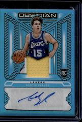 Austin Reaves [Blue Flood] Basketball Cards 2021 Panini Obsidian Rookie Jersey Ink Autographs Prices