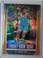 De'Aaron Fox [Gold] Basketball Cards 2018 Panini Contenders Optic Front Row Seat Prices