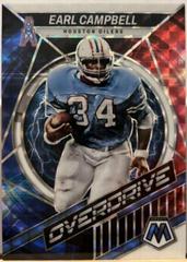 Earl Campbell [White] Football Cards 2022 Panini Mosaic Overdrive Prices
