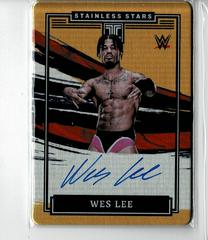 Wes Lee [Gold] Wrestling Cards 2022 Panini Impeccable WWE Stainless Stars Autographs Prices