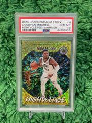 Donovan Mitchell [Shimmer] Basketball Cards 2019 Panini Hoops Premium Stock High Voltage Prices