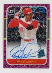 Barry Larkin [Pink Velocity] Baseball Cards 2021 Panini Donruss Optic Retro Rated Rookie Signatures Prices