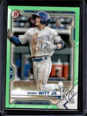 Bobby Witt Jr. [Neon Green] Baseball Cards 2021 Bowman Paper Prospects Prices