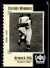 Don Larsen Baseball Cards 1999 Upper Deck Century Legends Prices