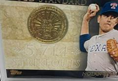Nolan Ryan #GS-40 Baseball Cards 2012 Topps Gold Standard Prices