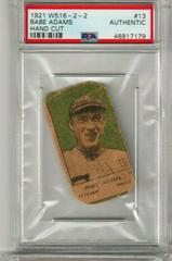Babe Adams [Hand Cut] Baseball Cards 1921 W516 2 2 Prices