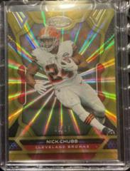 Nick Chubb [Gold FOTL] #23 Football Cards 2022 Panini Certified Prices