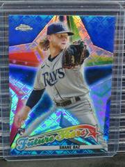 Shane Baz [Blue] Baseball Cards 2022 Topps Chrome Logofractor Future Stars Prices