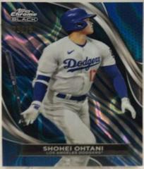 Shohei Ohtani [Blue Wave Refractor] #85 Baseball Cards 2024 Topps Chrome Black Prices