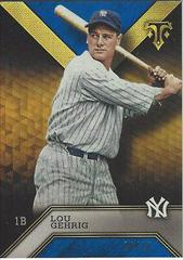 Lou Gehrig [Sapphire] Baseball Cards 2016 Topps Triple Threads Prices
