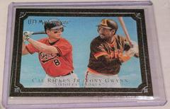 Cal Ripken Jr., Tony Gwynn [Green Linen] #42 Baseball Cards 2007 Upper Deck Masterpieces Prices