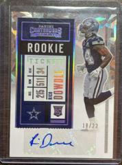 Rico Dowdle [Autograph Cracked Ice] #234 Football Cards 2020 Panini Contenders Prices