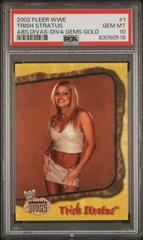 Trish Stratus [Gold] #1 Wrestling Cards 2002 Fleer WWE Absolute Divas Prices