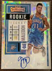 Theo Maledon [Autograph Cracked Ice] #118 Basketball Cards 2020 Panini Contenders Prices