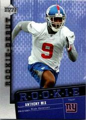 Anthony Mix #164 Football Cards 2006 Upper Deck Rookie Debut Prices