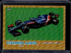 Fernando Alonso [Gold Wave] #T61-FA Racing Cards 2021 Topps Chrome Formula 1 1961 Sports Cars Prices