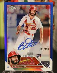 Ben DeLuzio [Blue] #RA-BDL Baseball Cards 2023 Topps Chrome Update Rookie Autographs Prices