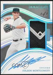 Colson Montgomery [Prospect Patch Autograph Platinum] #12 Baseball Cards 2023 Panini Immaculate Prices