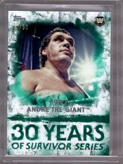 Andre The Giant [Green] Wrestling Cards 2018 Topps WWE Undisputed 30 Years of Survivor Series Prices