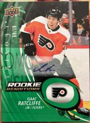 Isaac Ratcliffe [Autograph] #RR-19 Hockey Cards 2022 Upper Deck Trilogy Rookie Renditions Prices