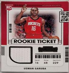 Usman Garuba #RTS-UGA Basketball Cards 2021 Panini Contenders Rookie Ticket Swatches Prices