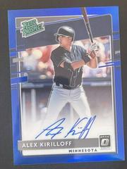 Alex Kirilloff [Blue] Baseball Cards 2020 Panini Donruss Optic Rated Prospects Signatures Prices