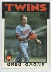 Greg Gagne #162 Baseball Cards 1986 Topps Tiffany Prices