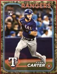 Evan Carter [Memorial Day Camo] #280 Baseball Cards 2024 Topps Prices
