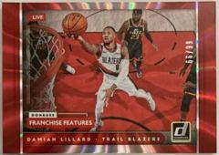 Damian Lillard [Red Laser] Basketball Cards 2021 Panini Donruss Franchise Features Prices
