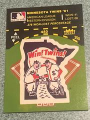 Minnesota Twins Baseball Cards 1982 Fleer Team Logo Stickers Prices