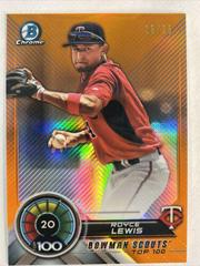 Royce Lewis [Orange Refractor] Baseball Cards 2020 Bowman Chrome Scouts' Top 100 Prices
