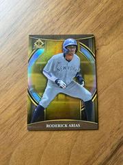 Roderick Arias [Gold] #BI-8 Baseball Cards 2023 Bowman Chrome Invicta Prices