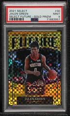 Jalen Green [Gold Prizm] #30 Basketball Cards 2021 Panini Select Future Prices